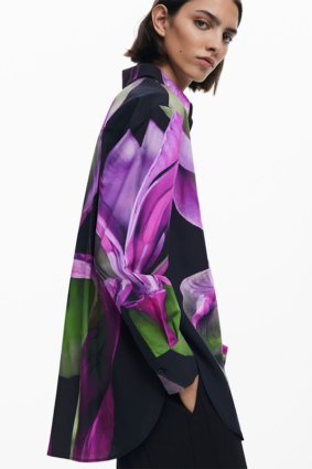 Desigual Shirt Fuchsia Purple