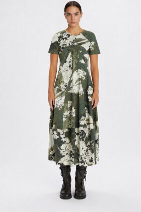 High Tech Mesmerize Dress Khaki Print