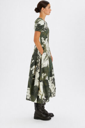 High Tech Mesmerize Dress Khaki Print