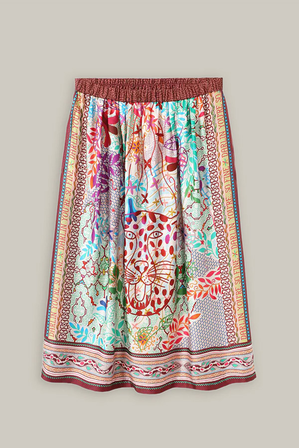 Me369 Vanessa Midi Skirt Shipibo