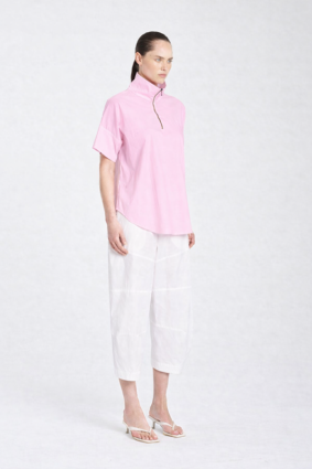 Mela Purdie Half Zip Shirt Rosebud