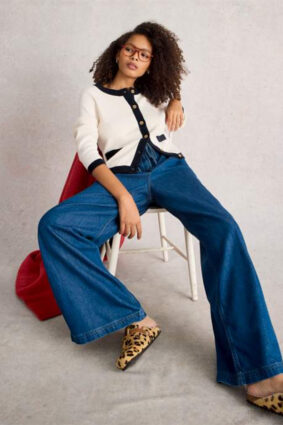 White Stuff Charlotte Cardi Nat Mlt