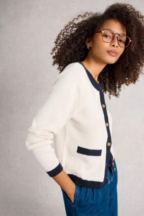 White Stuff Charlotte Cardi Nat Mlt