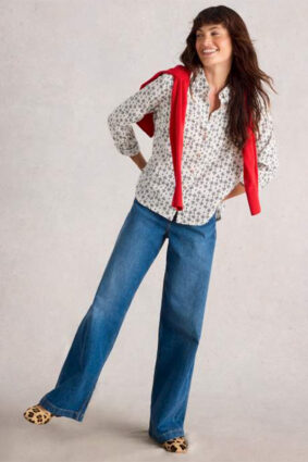 White Stuff Sophie Organic Cotton Shirt White PR