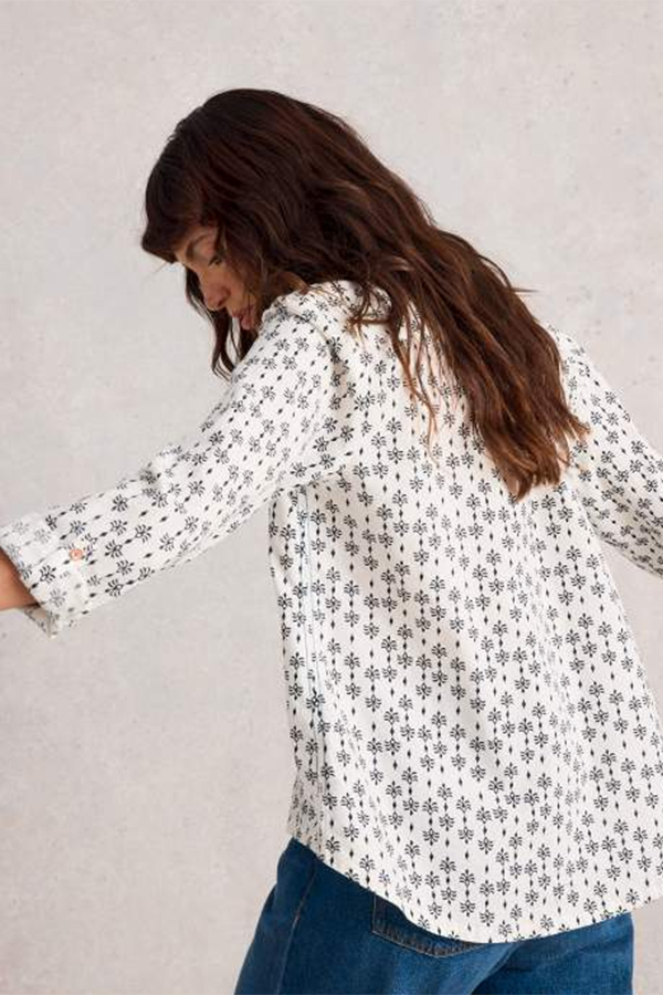 White Stuff Sophie Organic Cotton Shirt White PR