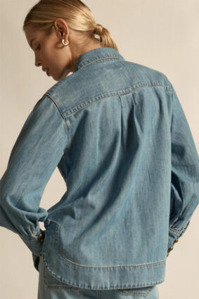 Zoe Kraztmann Crest Top Light Washed Denim