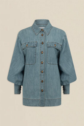 Zoe Kraztmann Crest Top Light Washed Denim