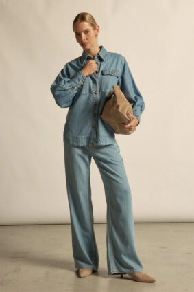Zoe Kraztmann Crest Top Light Washed Denim