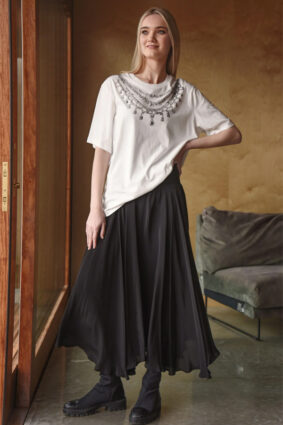 Curate Twirl Seeker Skirt Black