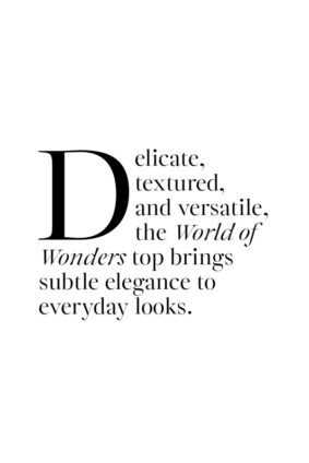 Curate World Of Wonders Top Black