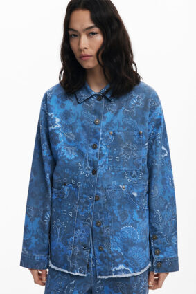 Desigual Coat Azul Palo