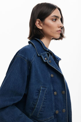Desigual Coat Denim Medium Wash