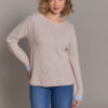 Esperance & Co Honeycomb Crew Croissant & Weekend Blue