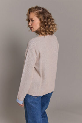 Esperance & Co Honeycomb Crew Croissant & Weekend Blue