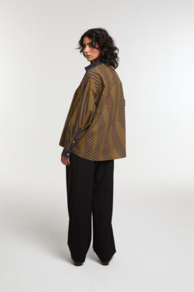 Ma Poesie Moon Shirt Khaki Rosalie