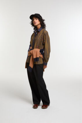 Ma Poesie Moon Shirt Khaki Rosalie