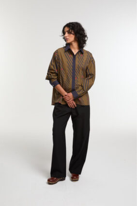 Ma Poesie Moon Shirt Khaki Rosalie