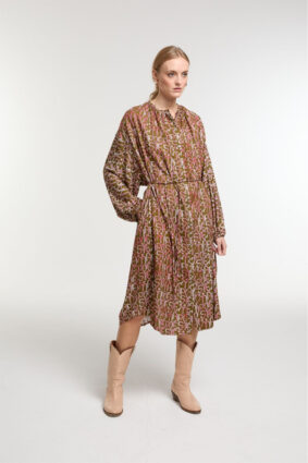 Ma Poesie Origine Dress Pink Khaki Paradis