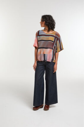 Ma Poesie Prisme Top Night Blue Livia