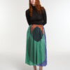 Ma Poesie Romeo Astre Skirt Blue Green