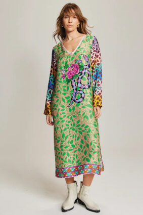 Me369 Violet V Neck T Dress Shipibo