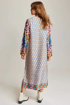 Me369 Violet V Neck T Dress Shipibo