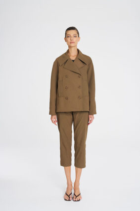 Mela Purdie Pea Jacket Tannin