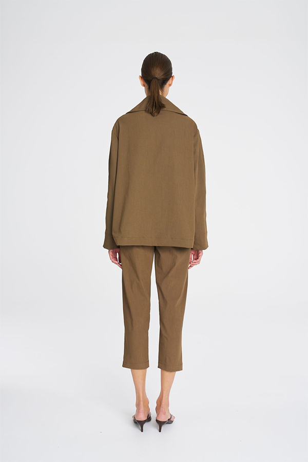 Mela Purdie Pea Jacket Tannin