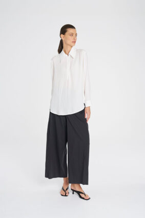 Mela Purdie Peak Zip Blouse White