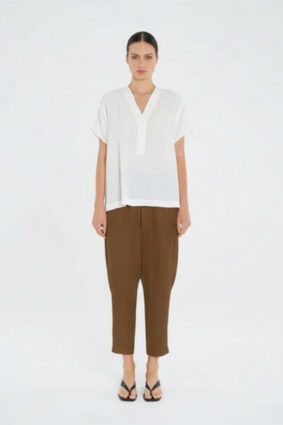 Mela Purdie Soft Zip Pant Tannin