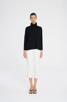 Mela Purdie Tab Sweater Black