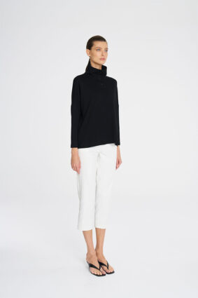Mela Purdie Tab Sweater Black