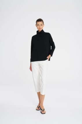 Mela Purdie Tab Sweater Black