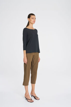 Mela Purdie Tapered Flat Pant Tannin