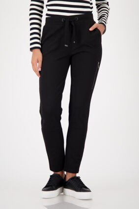 Monari Pants Basic Rib Black
