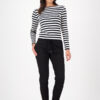 Monari Pants Basic Rib Black