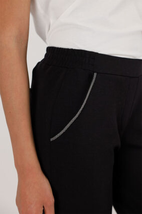 Monari Pants Jewelry Detail Black