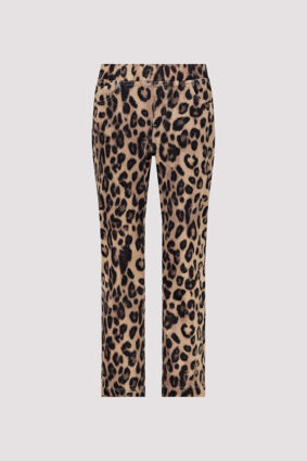 Monari Pants Leo Allover Slip On Cinnamon PTN