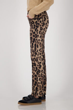Monari Pants Leo Allover Slip On Cinnamon PTN