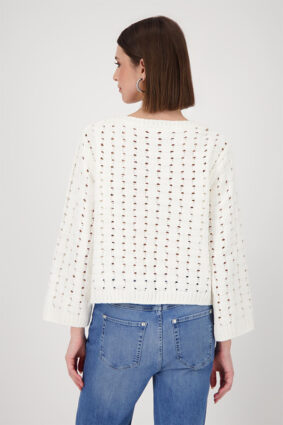 Monari Sweater Structure Off White