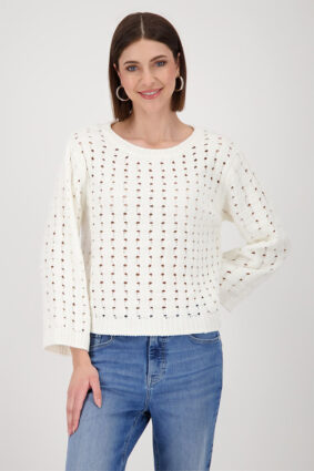 Monari Sweater Structure Off White