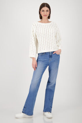 Monari Sweater Structure Off White