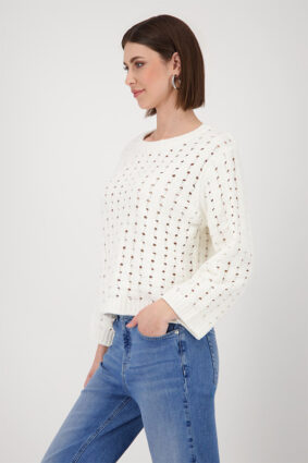 Monari Sweater Structure Off White