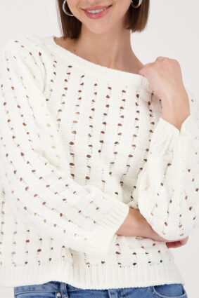 Monari Sweater Structure Off White