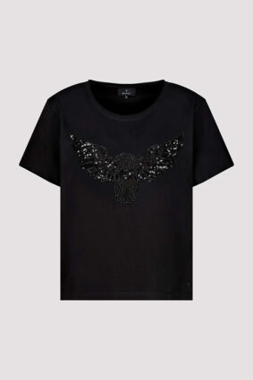 Monari T-Shirt Jewelry Eagle Black