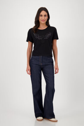 Monari T-Shirt Jewelry Eagle Black