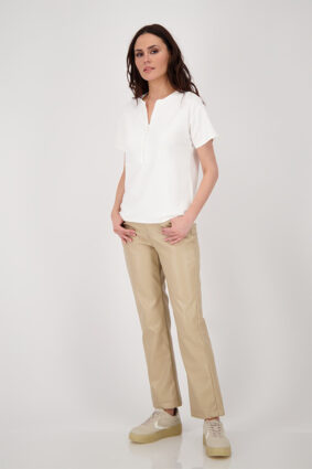 Monari Zipper Off White