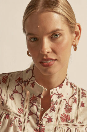 Zoe Kratzmann Daydream Top Cream Berry Nouveau