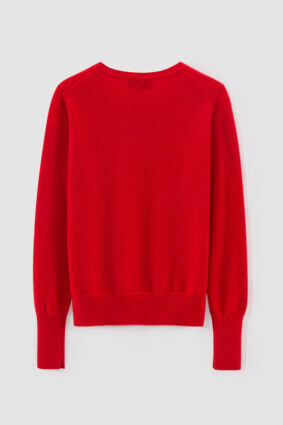 Aleger Cashmere Classic Crew Poppy