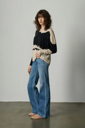 Aleger Tulip Sleeve Paint Top Paint